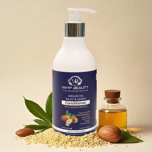 ARAGON OIL SILKY & SHINY HAIR CONDITIONER WITH GOODNESS OF QUINOA PROTEIN (300ML)