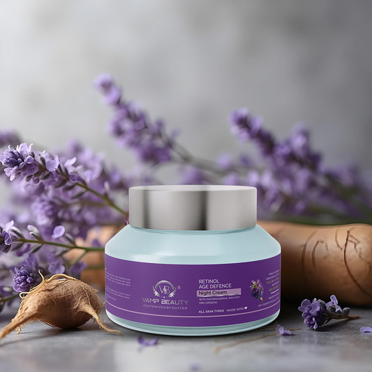 RETINOL AGE DEFENCE NIGHT CREAM WITH GOODNESS OF ASHWAGANDHA, BAKUCHI & GINSENG (50MG)