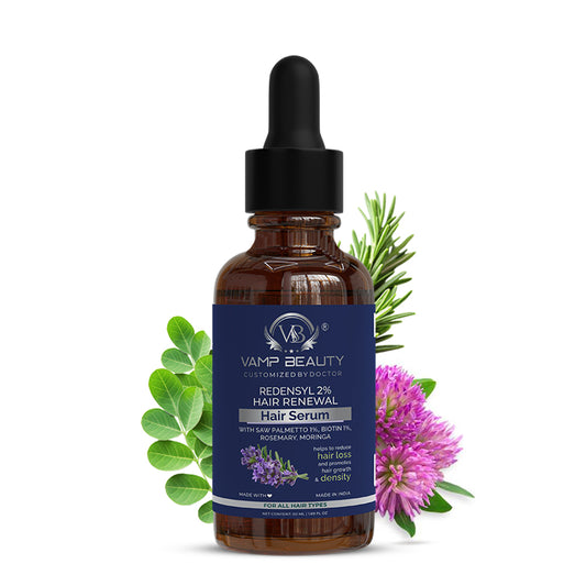 REDENSYL 2% HAIR GROWTH SERUM  WITH SAW PALMETTO, BIOTIN, ROSEMARY & MORINGA GOODNESS (50ML)