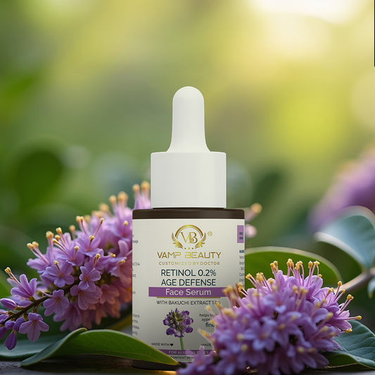 RETINOL 0.2% AGE DEFENCE FACE SERUM FOR ALL SKIN TYPE SERUM WITH GOODNESS OF BAKUCHI EXTRACT 1.0% (30ML)