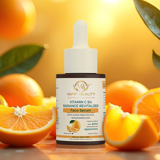 VITAMIN C 5% RADIANCE REVITALIZER FACE SERUM WITH GOODNESS OF ALPHA ARBUTIN & NIACINAMIDE (30ML)