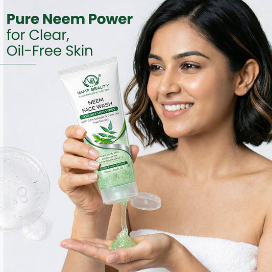 NEEM FACEWASH FOR OILY SKIN WITH 0.5% SALICYLIC ACID & 0.2% TEA TREE EXTRACT